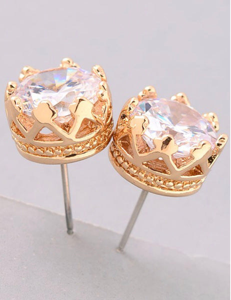 Earrings large cubic zirconia