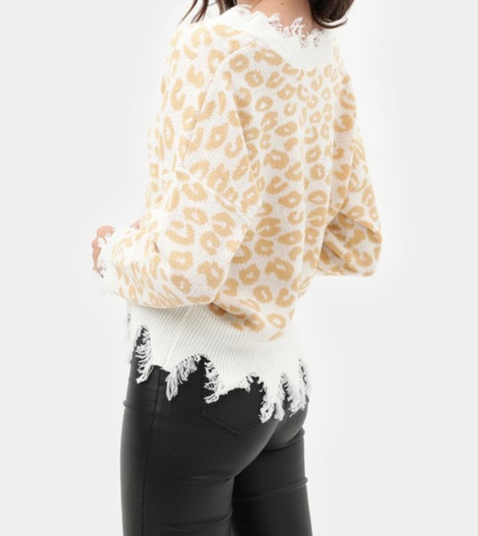 Leopard print sweater