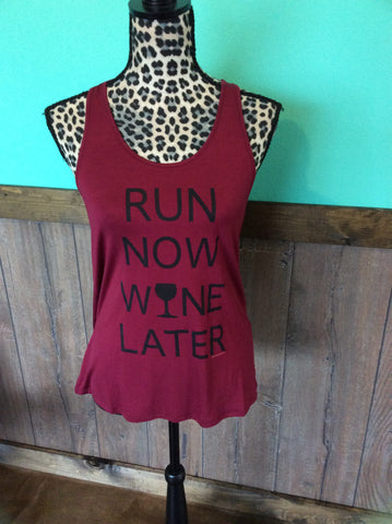 Burgundy tank, run now wine later