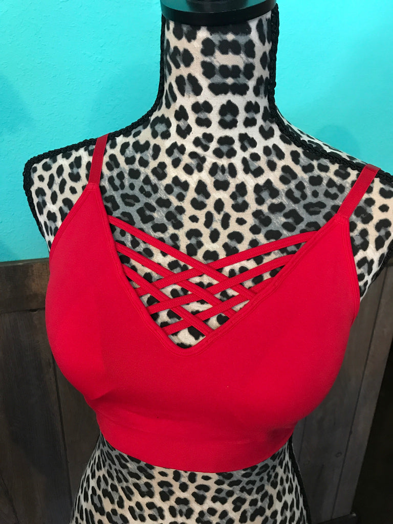 Bralette red