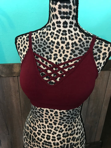 Bralette burgundy