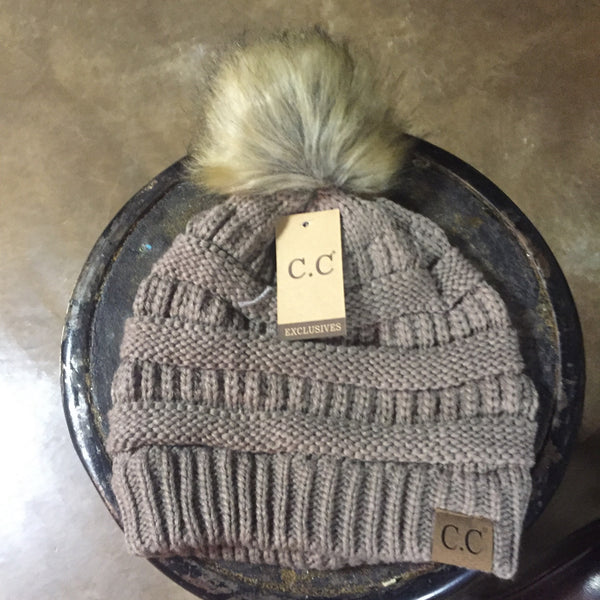 C.C. Beanie w/ bunny ball