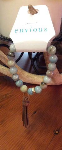 Bracelet jade bead tassel