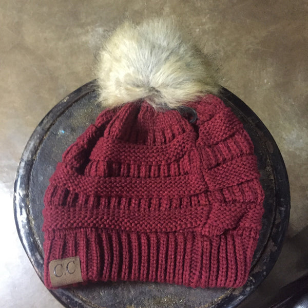 C.C. Beanie w/ bunny ball