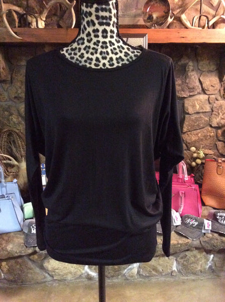 Black Dolman Top