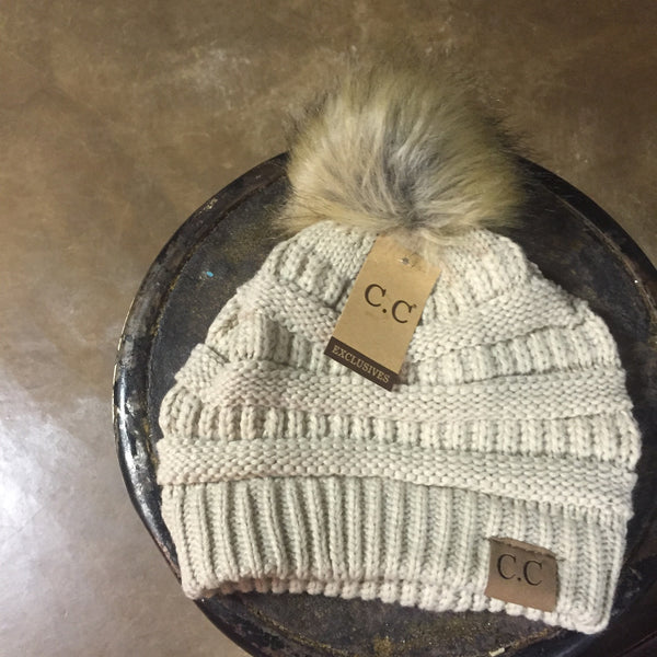 C.C. Beanie w/ bunny ball